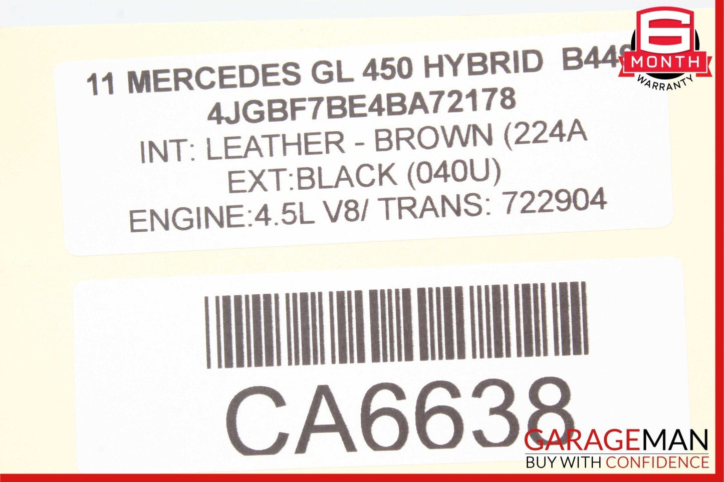 06-12 Mercedes X164 GL450 ML350 Gas Throttle Accelerator Pedal 1643000004 OEM