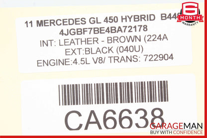 06-12 Mercedes X164 GL450 ML350 Gas Throttle Accelerator Pedal 1643000004 OEM
