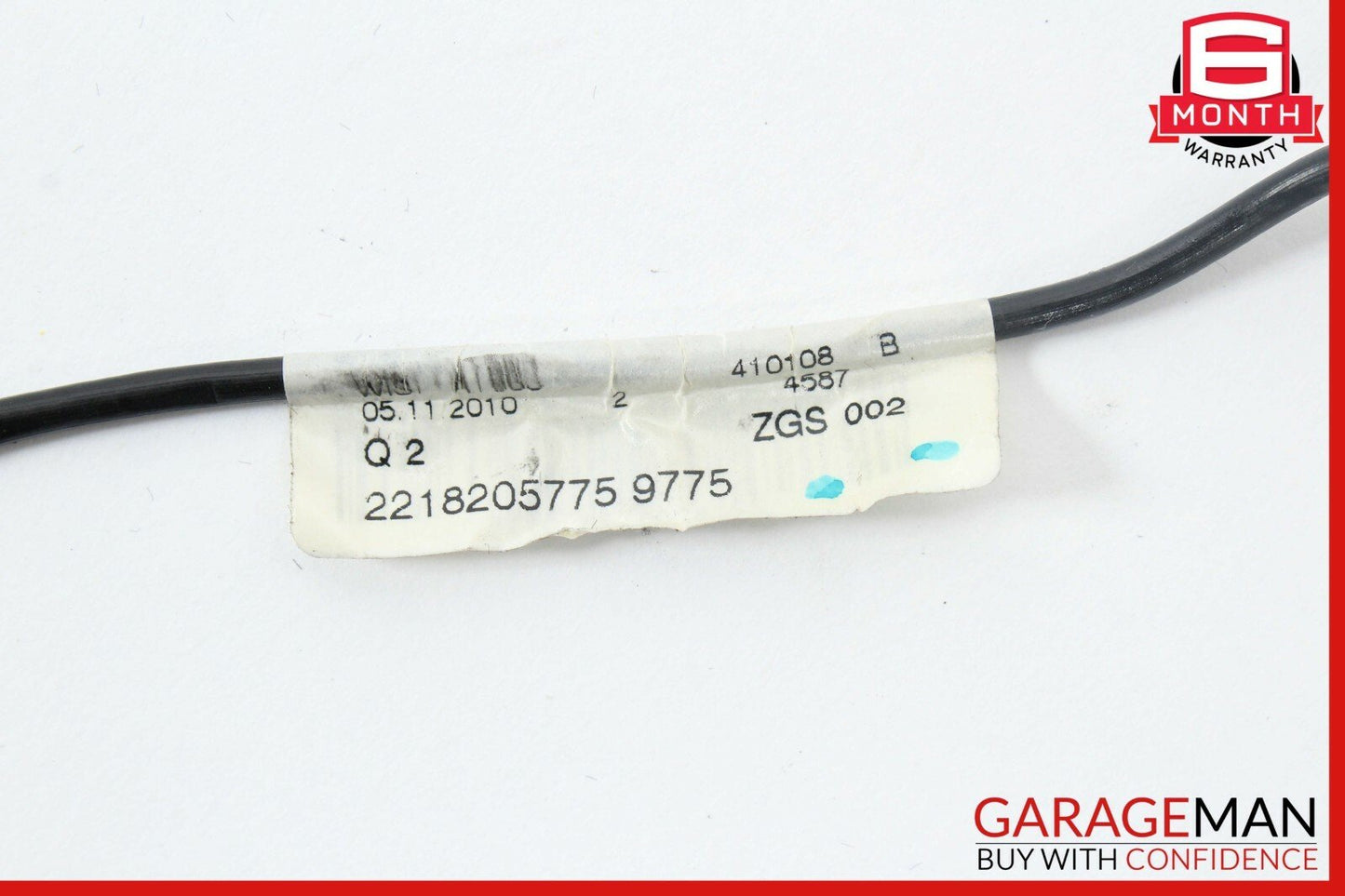 07-13 Mercedes W221 S400 S600 S63 AMG Top Shark Fin Antenna Roof GPS Silver OEM