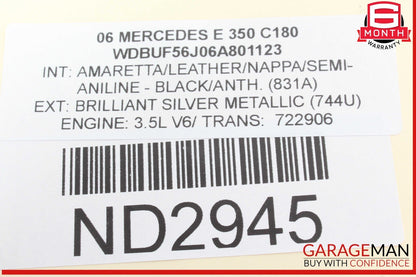 03-09 Mercedes W211 E350 E500 Door Control Module Rear Left Driver Side OEM