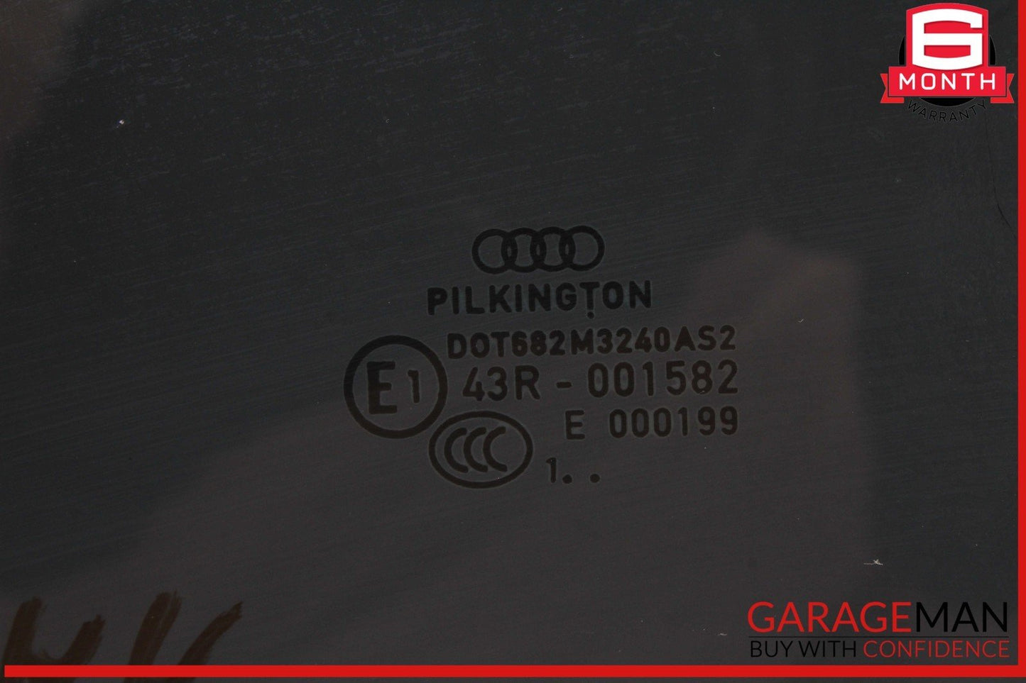 10-16 Audi S4 Rear Right Passenger Side Door Window Glass OEM
