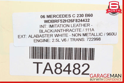 Mercedes W203 C230 GLK350 CLK350 E350 Left Side Engine Cylinder Head Cover OEM
