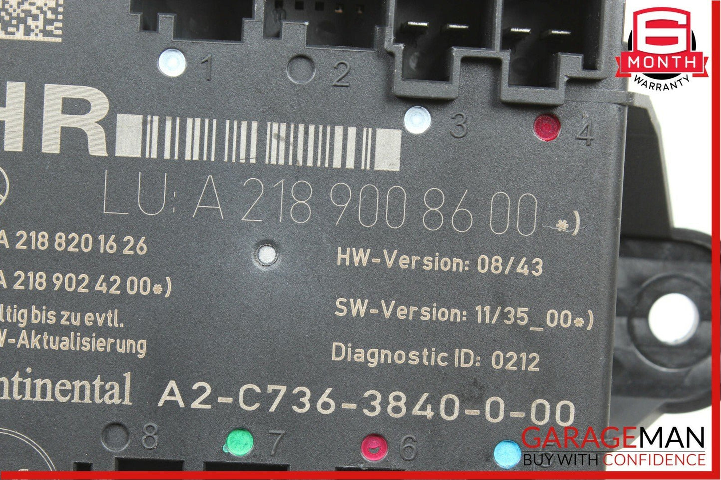 14-16 Mercedes W212 E350 CLS350 Rear Right Door Control Module 2189008600 OEM