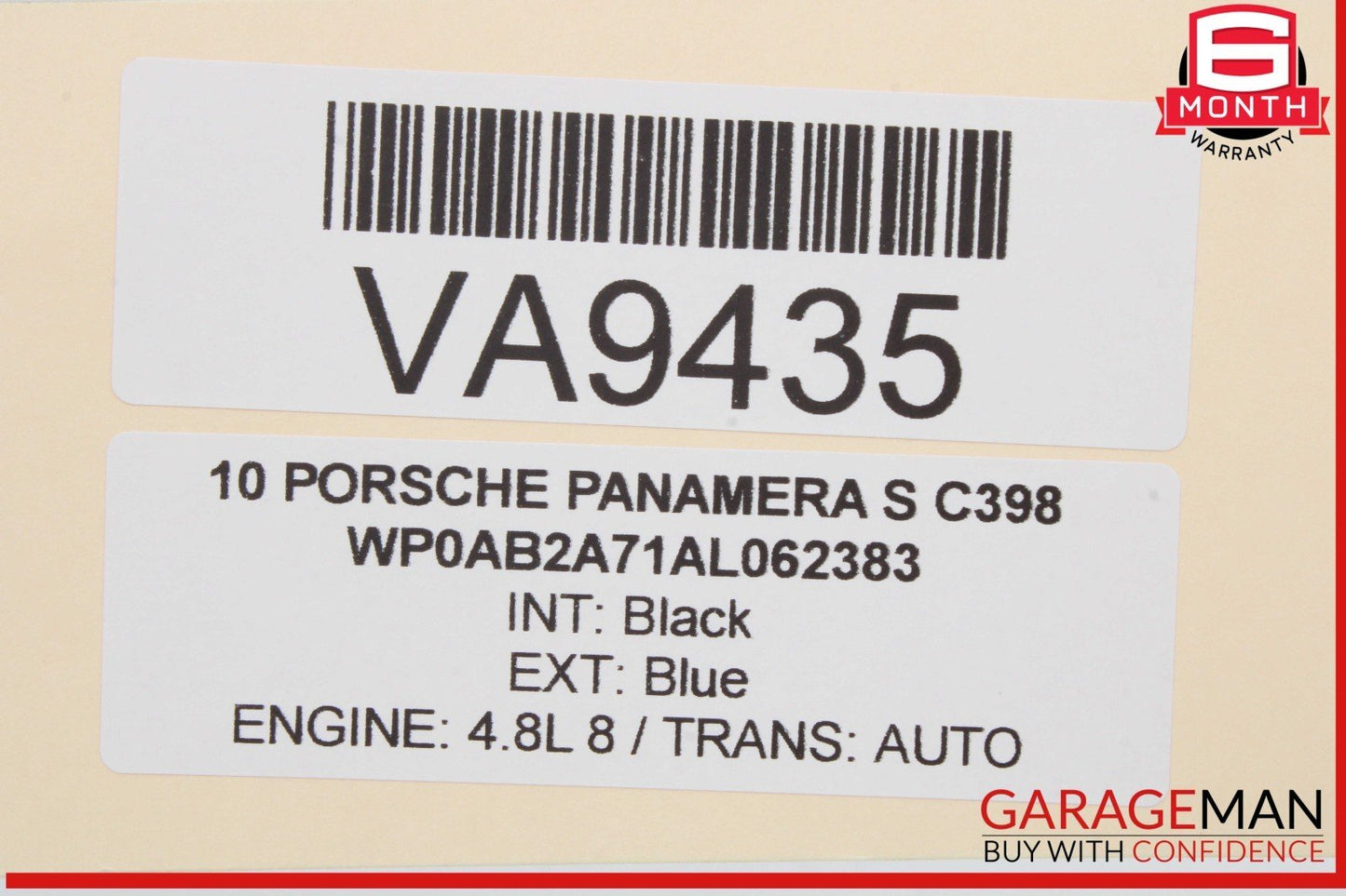 10-16 Porsche Panamera 970 Rear Trunk Lid Latch Lock Actuator OEM