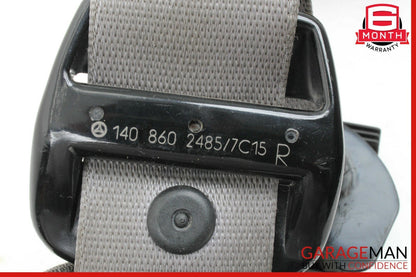 92-95 Mercedes W140 300SE Front Right Seat Belt Seatbelt Retractor Gray OEM