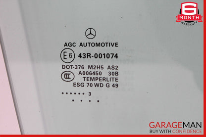 12-19 Mercedes X166 GL450 GLE43 AMG GLS550 Front Right Door Window Glass OEM
