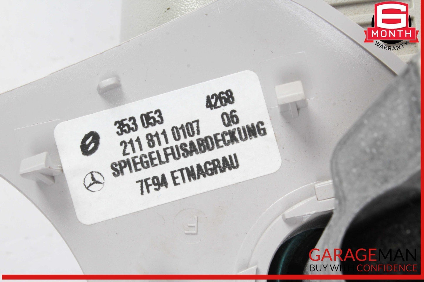 07-09 Mercedes W211 E550 E63 AMG Interior Top Upper Rear View Mirror Gray OEM