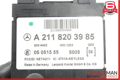 03-11 Mercedes W219 CLS500 E500 Keyless Go Entry Computer Control Module Unit