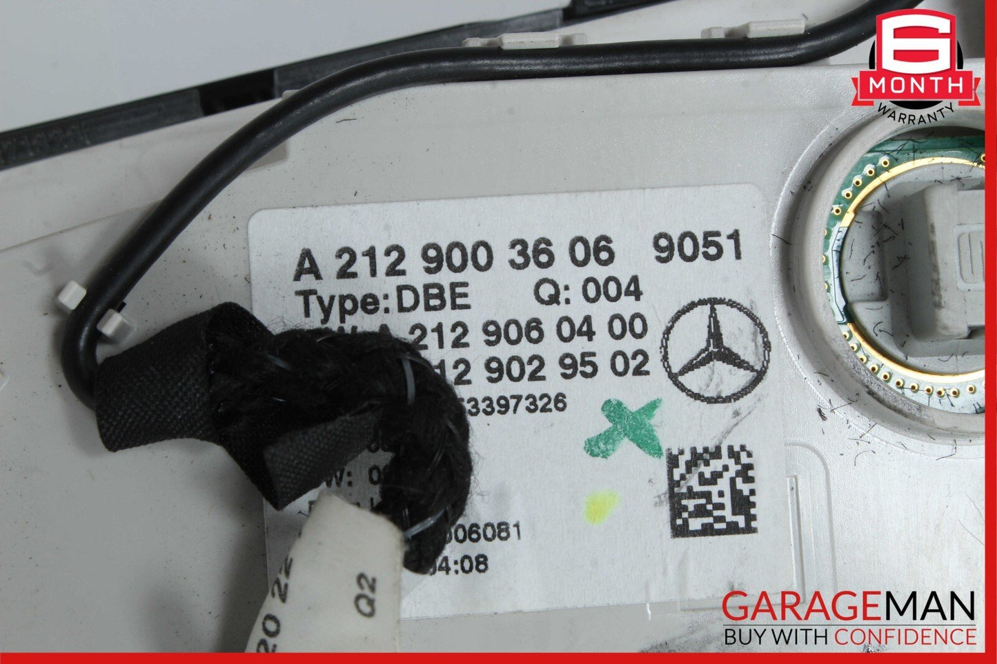 10-16 Mercedes W212 E250 E350 Front Overhead Dome Light Lamp Reading Map Black