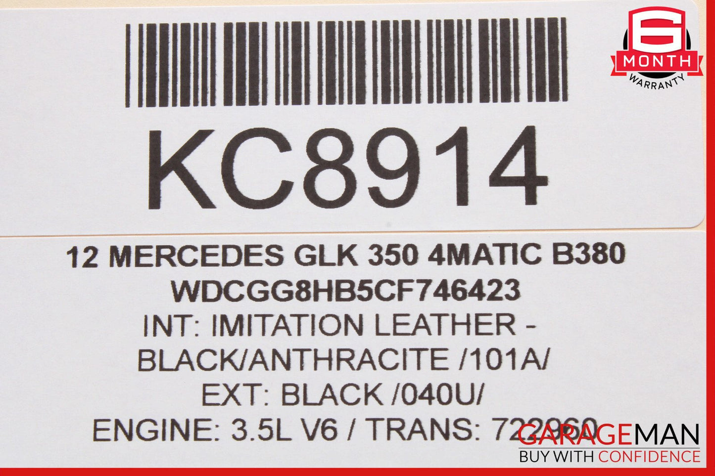 08-18 Mercedes X204 GLK350 C300 C350 Rear Right Side Door Control Module OEM