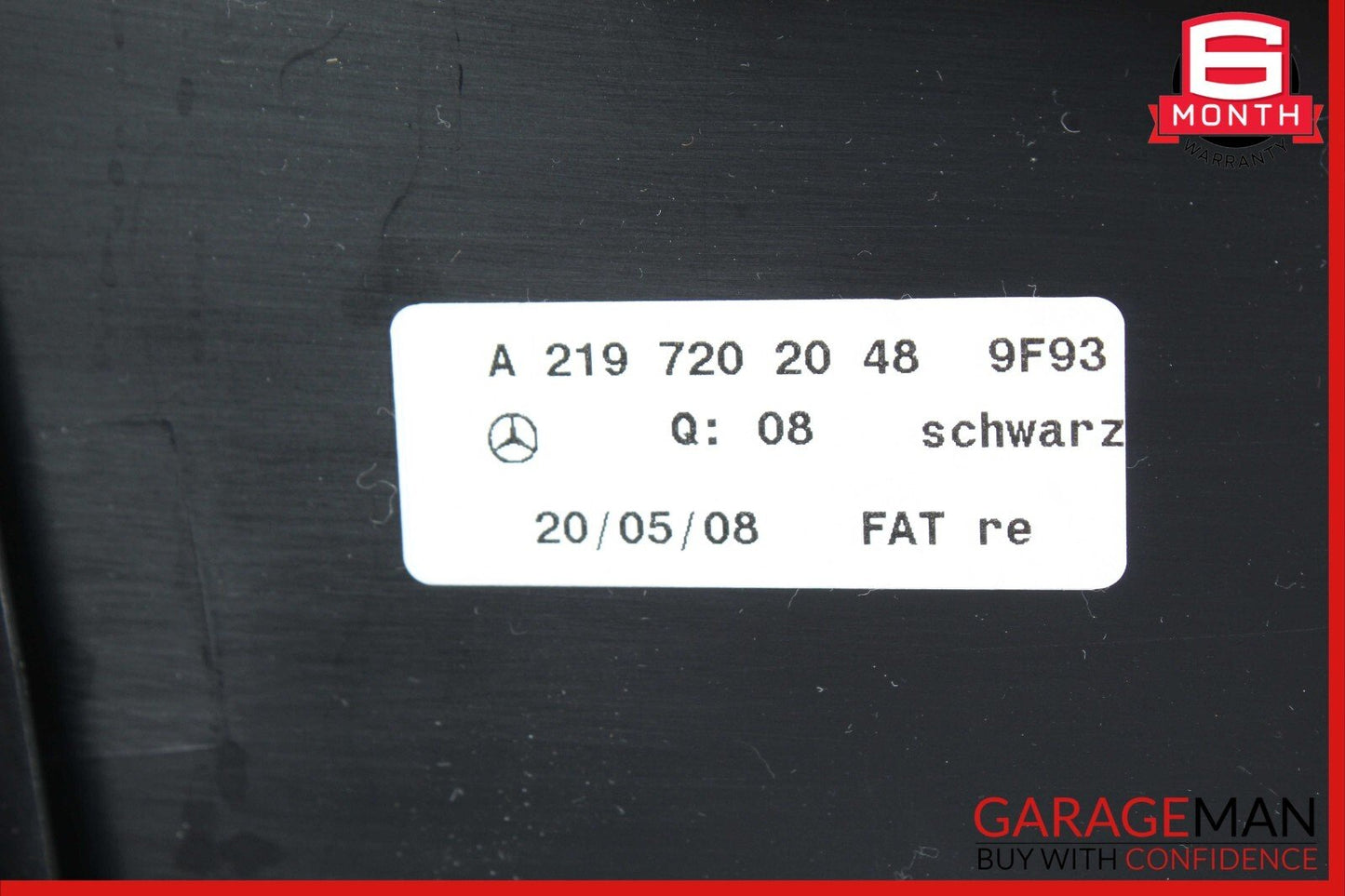06-11 Mercedes W219 CLS500 Front Right Side Interior Door Trim Panel Cover Black