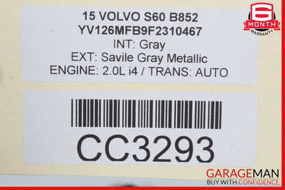 11-18 Volvo S60 Rear Right Passenger Side Interior Door Panel OEM