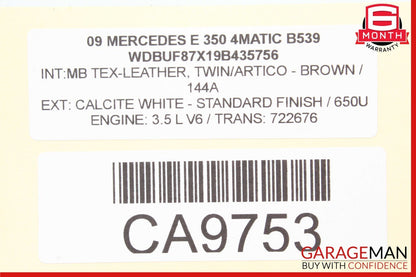 07-09 Mercedes W211 E350 E550 E63 AMG Interior Rear View Mirror Brown OEM