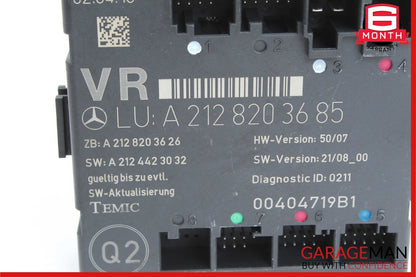 08-18 Mercedes W212 E500 C300 E400 Front Right Side Door Control Module OEM