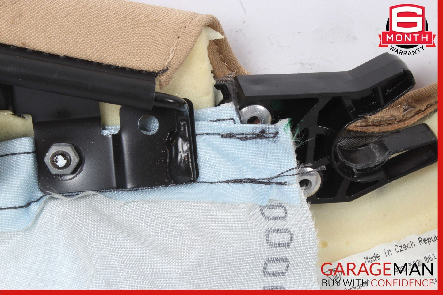 10-16 Porsche Panamera 970 Rear Left Side Seat Bolster Trim Module Assy Beige