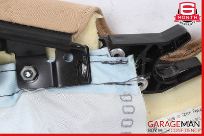 10-16 Porsche Panamera 970 Rear Left Side Seat Bolster Trim Module Assy Beige