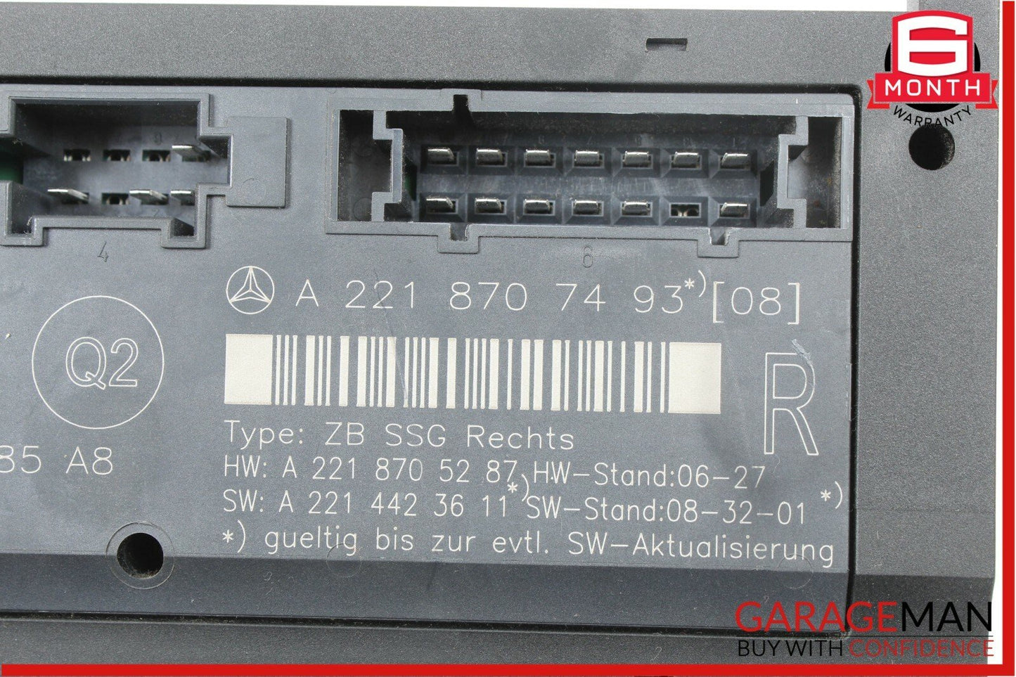 07-13 Mercedes W221 S500 S400 Front Right Under Seat Computer Control Module OEM