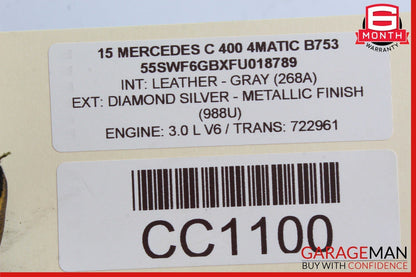 08-20 Mercedes W205 C400 Rear Left or Right Lower Suspension Control Arm OEM