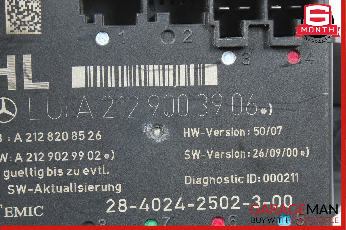 08-14 Mercedes W204 C250 C300 Rear Left Driver Side Door Controller Module
