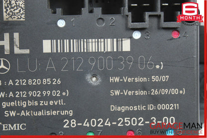 08-14 Mercedes W204 C250 C300 Rear Left Driver Side Door Controller Module