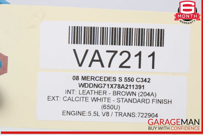 07-11 Mercedes W221 S550 CL550 M273 ECU Engine Control Module Unit FLASHED OEM