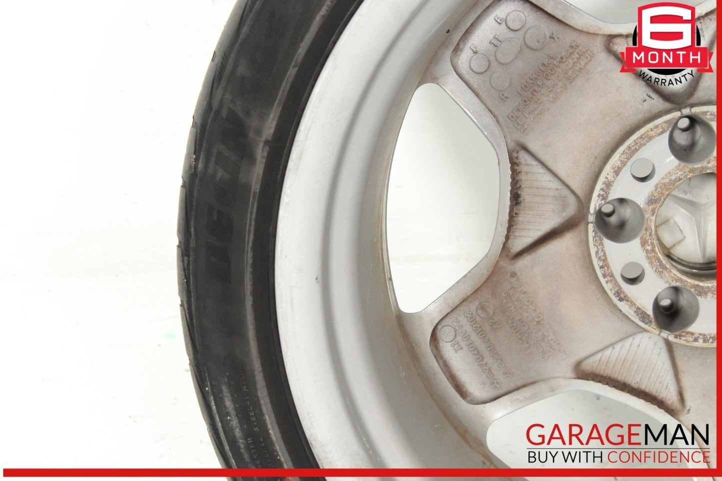 00-06 Mercedes W220 S500 CL55 AMG Rear Wheel Tire Rim 9.5x18H2 ET46 18" OEM