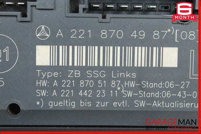 07-13 Mercedes W221 S63 AMG S550 Front Left Driver Side Under Seat Control Unit