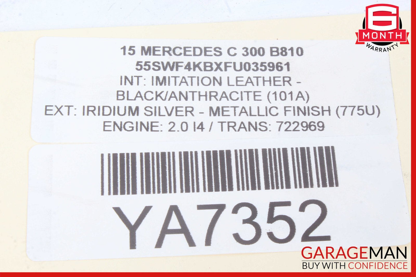 15-20 Mercedes W205 C300 C350e Rear Fuse Box Relay SAM Module Assy OEM