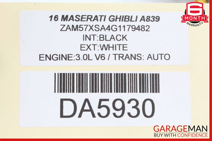 14-17 Maserati Ghibli Front Left Driver Door Lock Latch Actuator Assembly