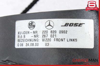 00-06 Mercedes W220 S500 S430 Front Left Side Door Sound Speaker 2208200902 OEM
