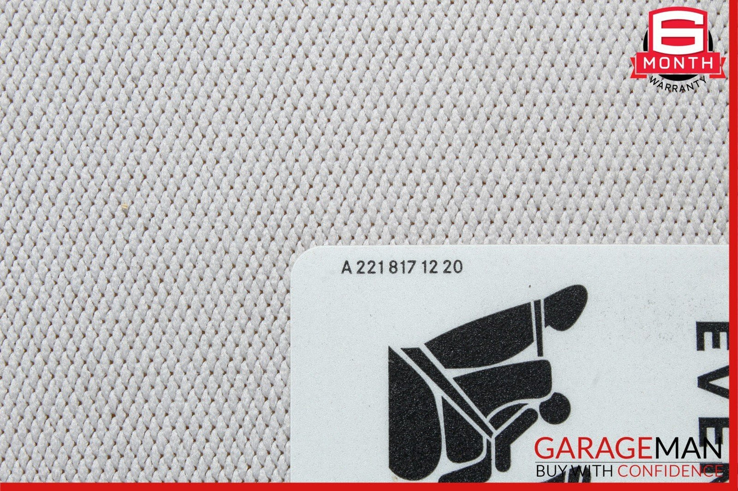 07-09 Mercedes W211 E350 E500 Right Side Sunvisor Sun Visor Shade Cover Gray OEM