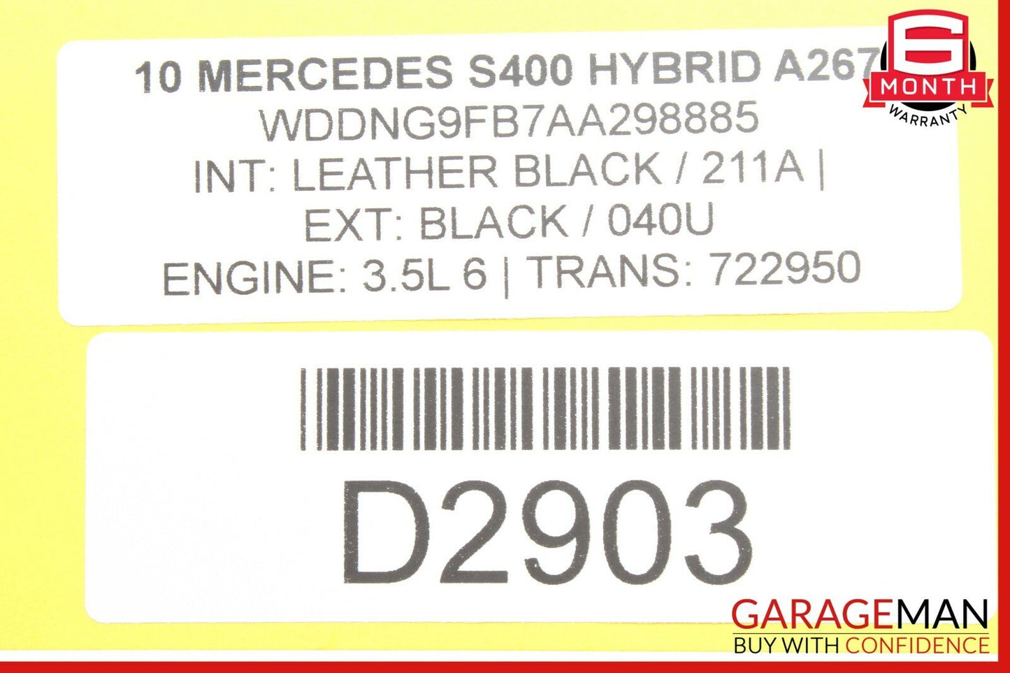 10-13 Mercedes W221 S400 E550 Distronic Adaptive Cruise Control Module Q1 OEM
