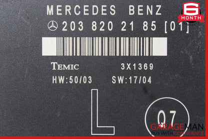 01-07 Mercedes W203 C230 C350 Rear Left Side Door Computer Control Module Unit