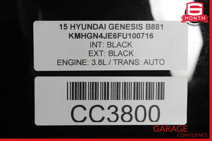 15-16 Hyundai Genesis Middle Panoramic Sunroof Sliding Window Glass OEM