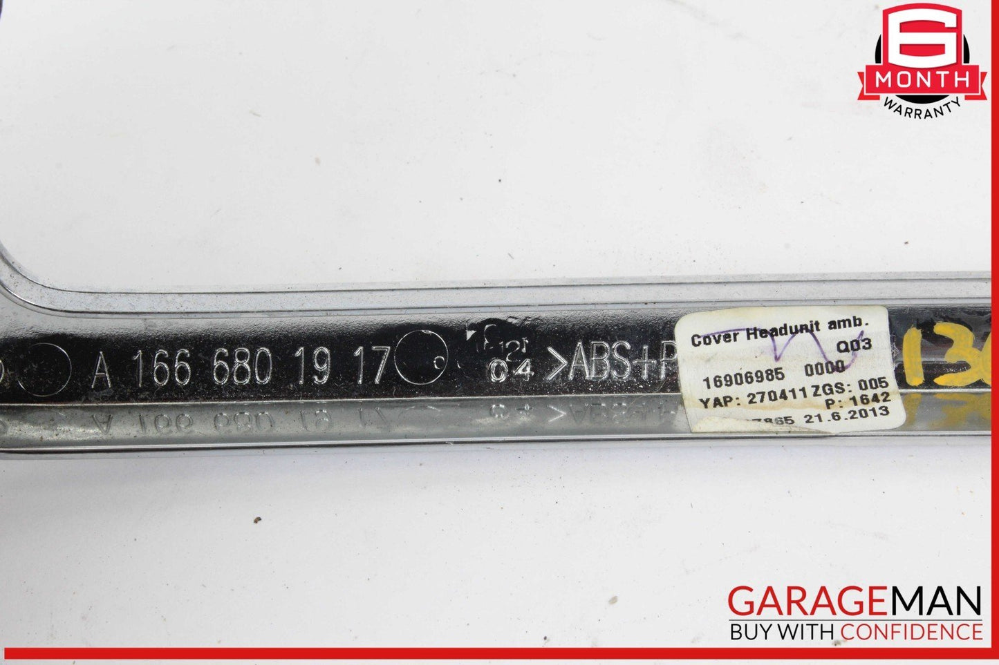 12-16 Mercedes X166 GL450 ML550 Center Console Command Unit Radio Bezel Trim OEM