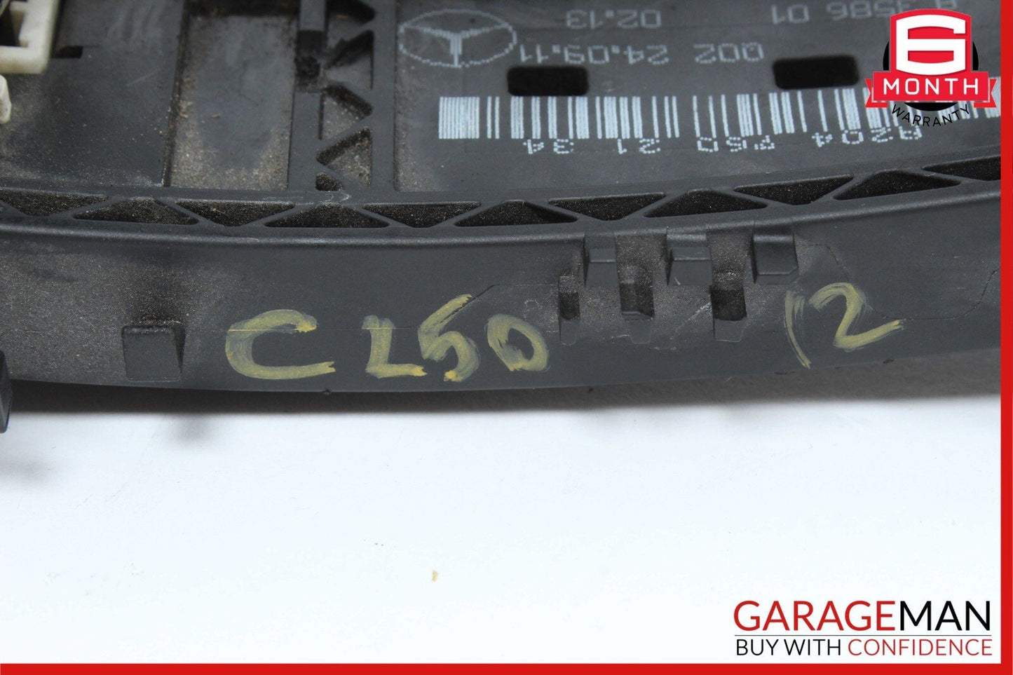 12-14 Mercedes W204 C250 Rear Left Side Exterior Door Handle Magnetite Black