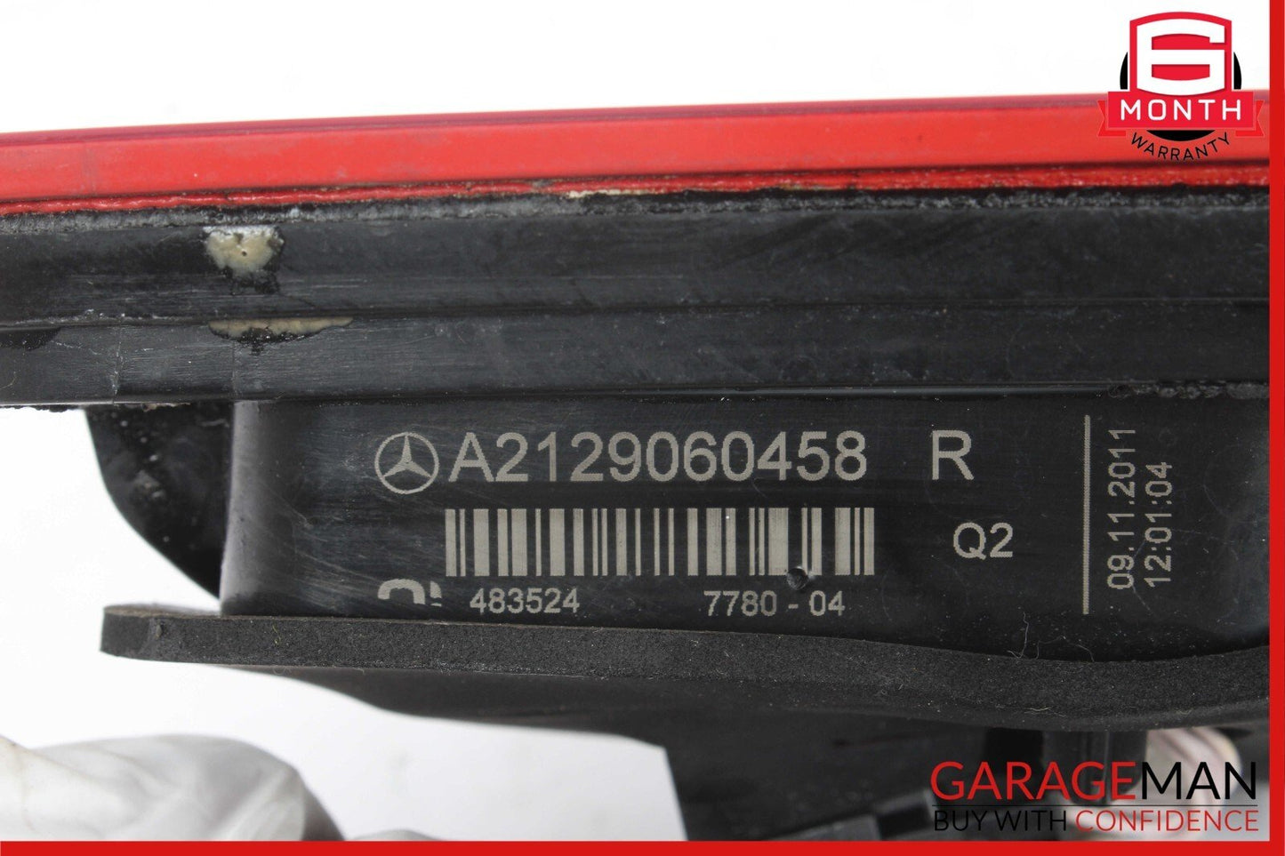 10-13 Mercedes W212 E250 E350 Rear Right Side Inner Tail Light Taillight Lamp