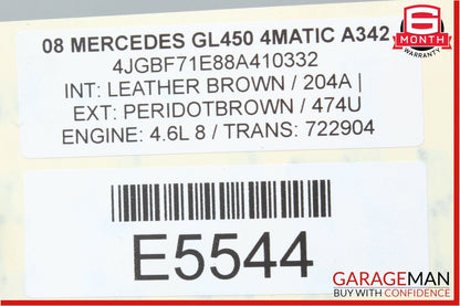 07-12 Mercedes X164 GL450 ML450 AT 7G Automatic Transmission 722.904 AWD 167k