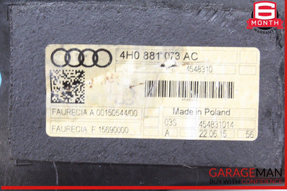 11-18 Audi A8 S8 Front Left Driver Side Seat Air Pump 4H0881073AC OEM