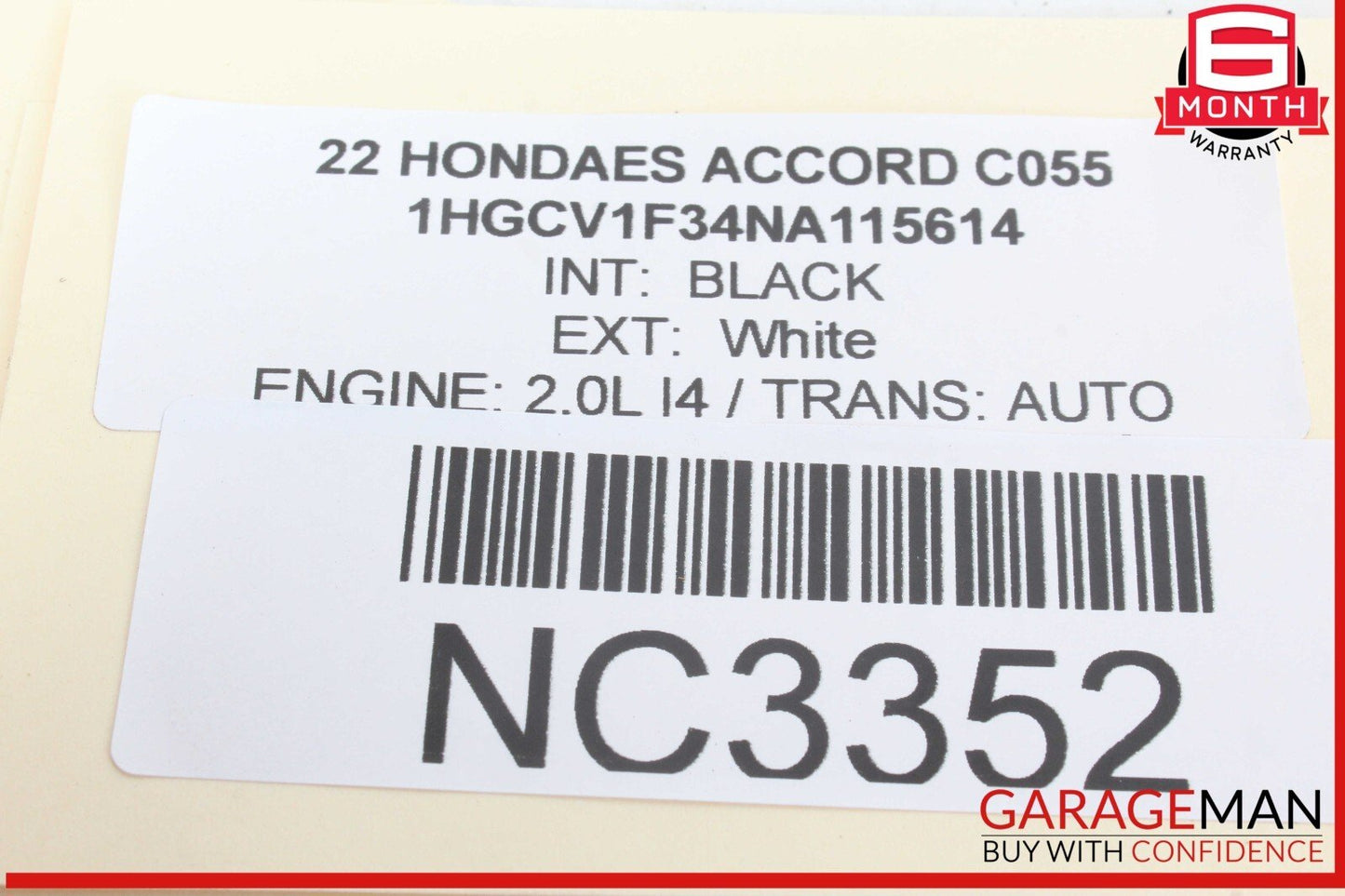 18-22 Honda Accord Steering Column Combination Switch w/ Housing Cover OEM
