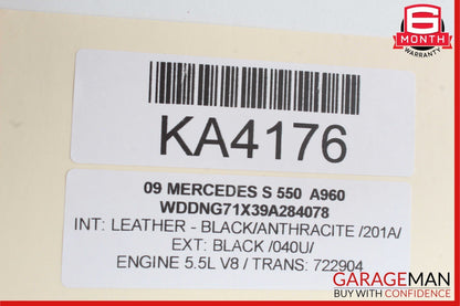 07-14 Mercedes S400 S550 CL550 Rear Trunk Lid Lock Open Unlock Release Handle