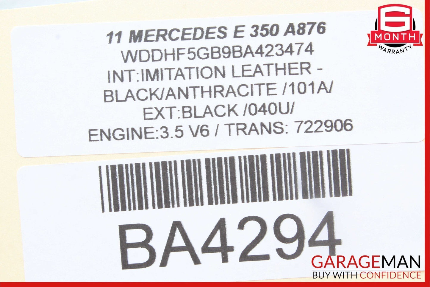 08-16 Mercedes W212 E350 GLK350 C350 Rear Left Side Door Lock Latch Actuator OEM