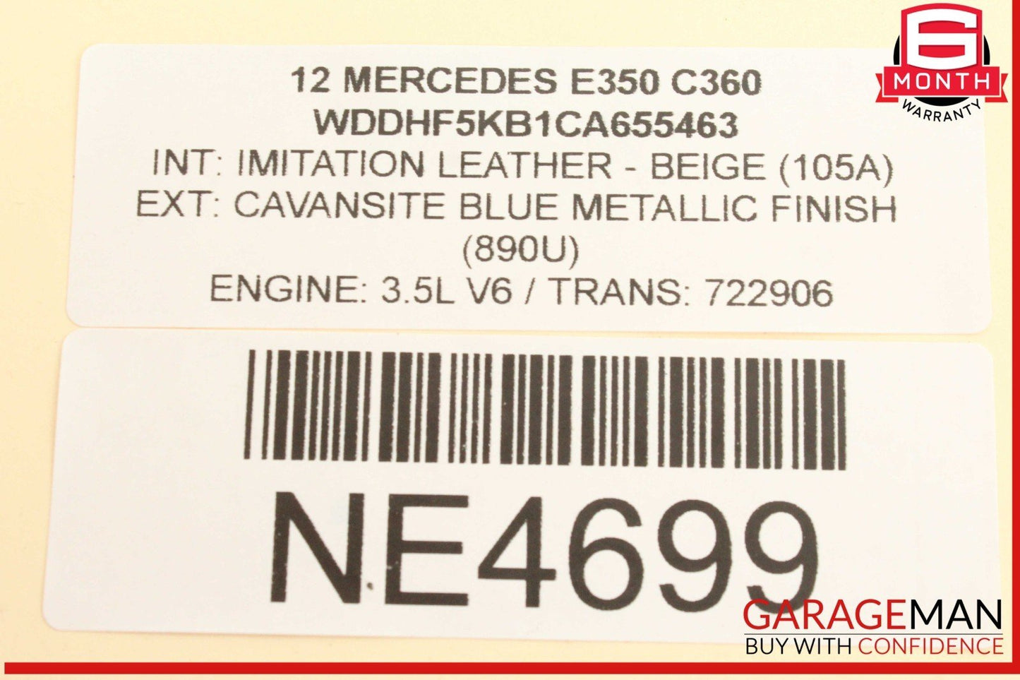 10-16 Mercedes W212 E350 GLK250 Ignition Switch Module w/ Key 2129055800 OEM