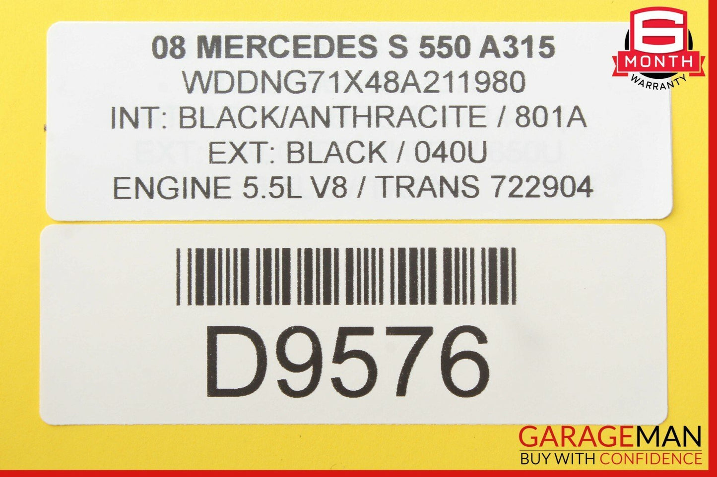 07-13 Mercedes W221 S550 S63 AMG Rear Right Door Control Module OEM