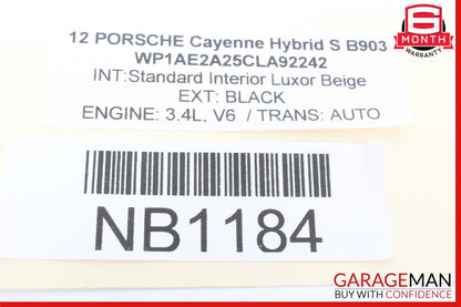 11-14 Porsche Cayenne 958 Rear Right Passenger Side Outer Tail Light Lamp OEM