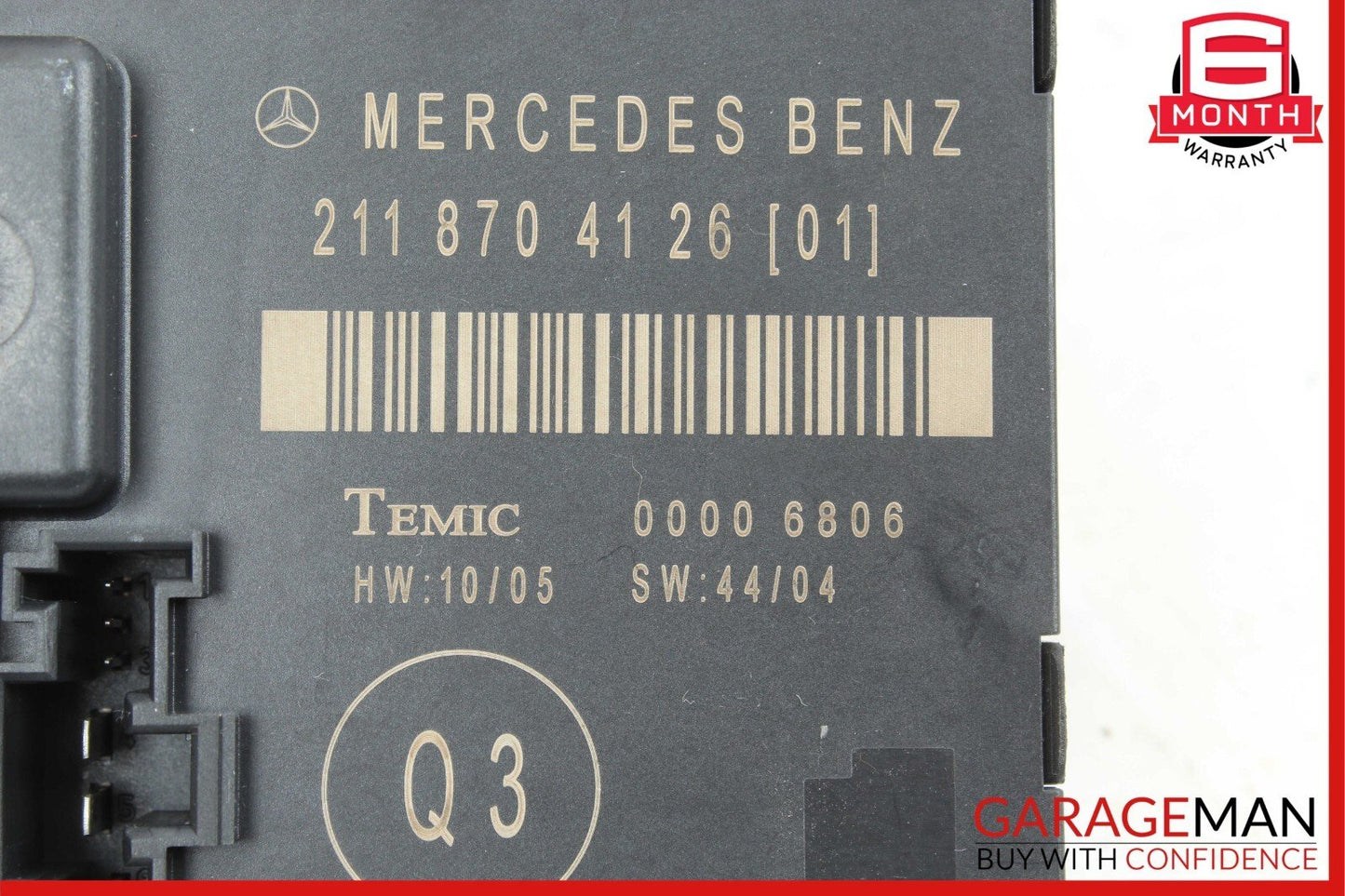 03-09 Mercedes W211 E350 E550 Rear Right Passenger Side Door Control Module Unit