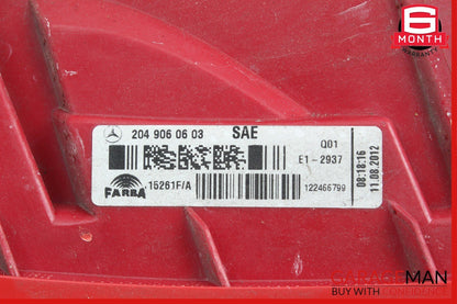12-14 Mercedes W204 C250 Rear Left Driver Side Taillight Tail Light Lamp OEM