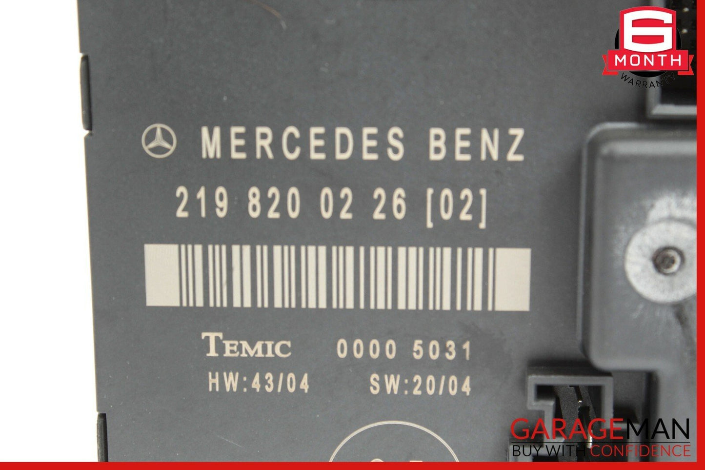 06-11 Mercedes W219 CLS500 CLS550 Rear Left Door Control Module 2198200226 OEM
