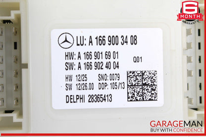 13-19 Mercedes X166 GL450 GLS550 Rear SAM Module Control Unit Signal Acquisition