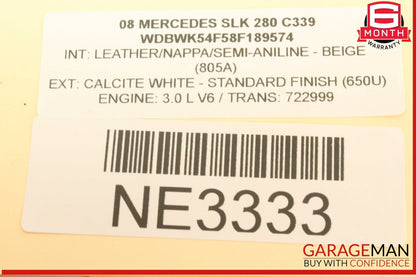 05-18 Mercedes R171 SLK280 CLS550 Seat Control Vacuum Pump 0008003348 OEM